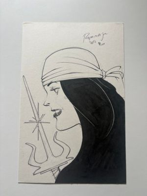 John Romita Jr (pencil) / Roberto Poggi (ink) - Original drawing - Daredevil - Elektra - 2025