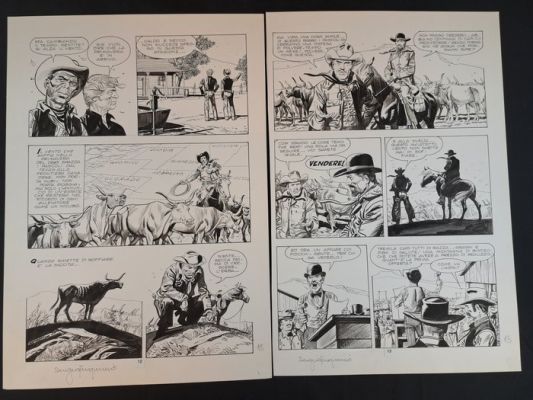 D’Antonio; Tarquinio - 2 Original page - Storia del West: Vento Caldo - 1980 | Catawiki