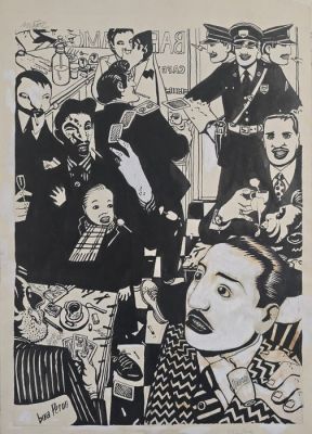 Munoz, José - 1 Original drawing - Viva Peron | Catawiki