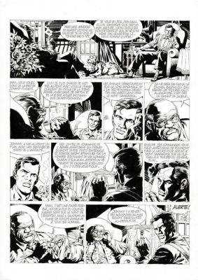 Mitton, Jean-Yves - 1 Original page - De Silence et de Sang T8 - Les 4 provinces de L’Ave Maria - 1994 | Catawiki