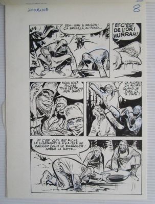 René Follet - 1 Original page - Ivan Zoerin, / Ivan Zourine - Sa première fugue / Leve de Vrijheid (p.8) - 1974 | Catawiki