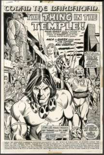Kane, Gil - CONAN THE BARBARIAN (1970-93) #18 Title Splash | ComicConnect