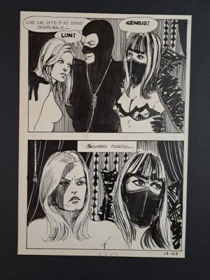 Manara, Milo - 1 Original page - Genius: Sex Ricatto - 1970 | Catawiki
