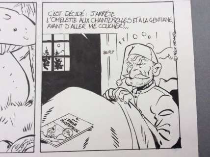 Meynet, Félix | Original plate  - Hommage Ã  Hergé  - L’étoile mystérieuse  - Fanfoué  - (2000) | Catawiki