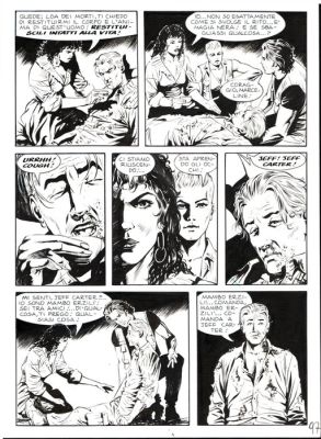 Dotti, Maurizio - 2 Original page - Dampyr #94 - "Lo stregone senza volto" - 2008 | Catawiki