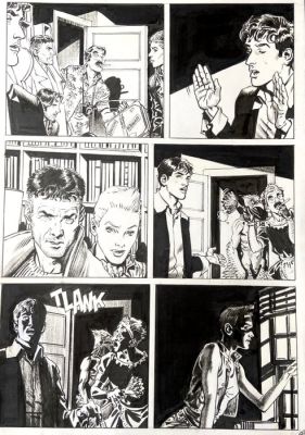 Bigliardo, Daniele - 1 Original page - Dylan Dog - n. 371 "Arriva il Dampyr" | Catawiki