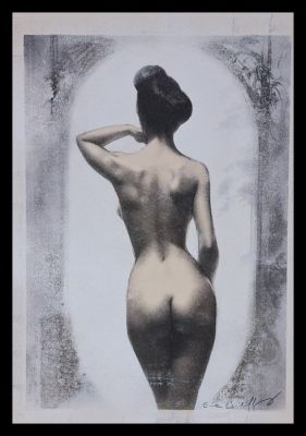 Emma Wildfang - 1 Original drawing - "Arc of Silence" - Contours of Intimacy Edition | Catawiki