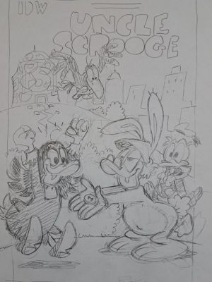 Gervasio - 1 Original drawing - Uncle Scrooge IDW | Catawiki