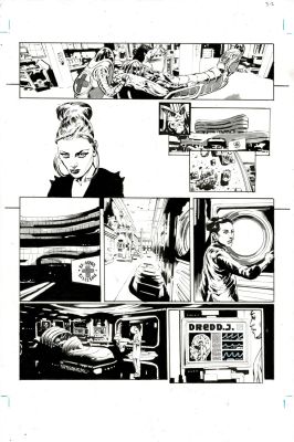 2000AD #2466 p.02 - Dredd’s Attempted Murder! | Comic Book Art Gallery