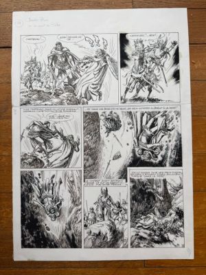 Funcken, Fred - 1 Original page - Le chevalier blanc - Le serment du bûcher - 1987 | Catawiki