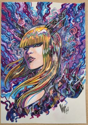 Continue Shopping | MAGIK A4 (VINCENZO RICCARDI ORIGINAL ART) | Scott’s Collectables