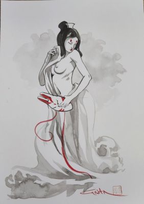 Carita Lupattelli - 1 Original drawing - Izunas | Catawiki