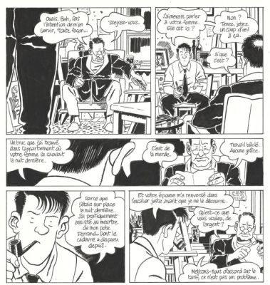 Ravard, François - 1 Original page - Nestor Burma - Les rats de Montsouris - 2020