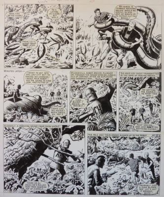 Kearon, Ted - 1 Original page - Archie de man van staal - Robot Archie And The Golden City - 1970 | Catawiki