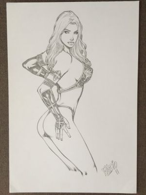 Fabio Oliveira - 1 Original drawing - Action Comics - Magdalena - 2011 | Catawiki