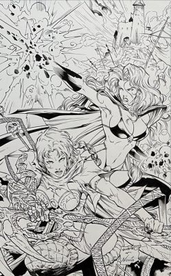 Molenaar, Romano - 1 Original cover - Lady Death - Witchblade - 2001 | Catawiki
