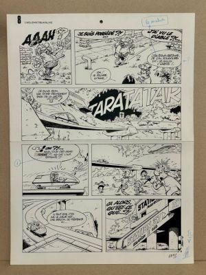 Seron, Pierre - 1 Original page - Les Petits Hommes T24 - page 8 - Le Volcan d’Or - 1988 | Catawiki