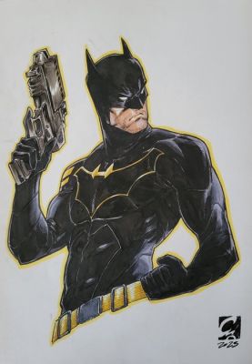 Pedro R.M. Andreo "ElectroCereal" - 1 Original drawing - Batman - (Jim Gordon) - 2023 | Catawiki