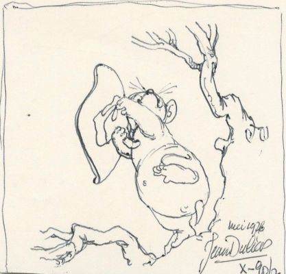 Dulieu, Jean - 1 dessin original - Paulus de Boskabouter - "Gregorius met de Toverhoed" - gesigneerd (1976) | Catawiki