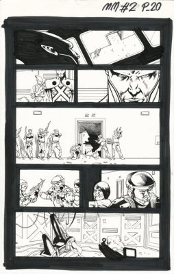 Al Barrionuevo & Bit - 1 Original page - Martian Manhunter