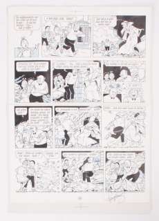 Willy Vandersteen/Paul Geerts - Original page - De angst op de Amsterdam 
