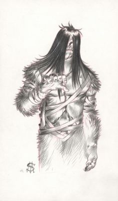 Stan Manoukian | Crayonné préparatoire du design du Monstre - Frankenstein | Daniel Maghen