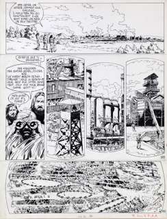 Auclair | Simon du Fleuve, planche n°11 Ã  l’encre de Chine… | Banque Dessinée