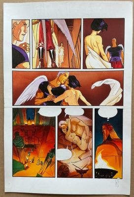 Reculé, Henri - 1 Original colour page - Les Immortels - La Volonté du mal - 2001 | Catawiki