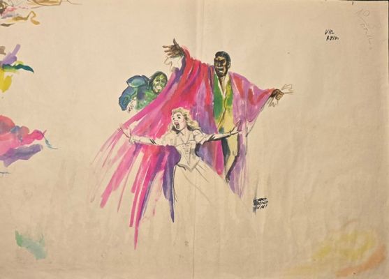 Prosdocimi, Bruno - 1 Original colour drawing - Prosdocimi, Bruno - Otello - grande formato | Catawiki