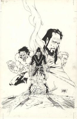 Djillali Defali | Couverture originale de la seconde édition - La caste des ténèbres - Garous | Daniel Maghen