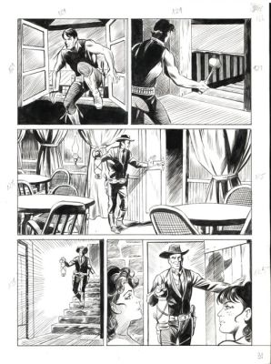 Laurenti, Mauro - 3 Original page - Zagor #701 - "Il passato di Jenny" - 2023 | Catawiki
