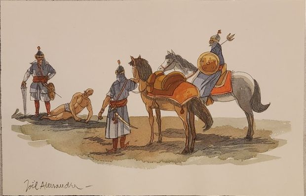 Alessandra, Joël - 1 Original colour drawing - Les voyages d’Ibn Battuta | Catawiki