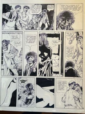 Makyo, Pierre - 1 Original page - Grimion gant de cuir - T1, planche 37 - 1984