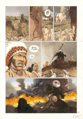 Christian Rossi | Planche originale n° 36 - Comanche Trail | Daniel Maghen