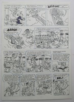 Linthout, Willy - 1 Original page - Urbanus - originele pagina uit album 25 - De zeven plagen - 1990 | Catawiki