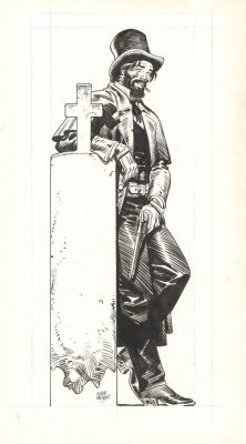 Ralph Meyer | Illustration originale réalisée pour une PLV - Undertaker | Daniel Maghen