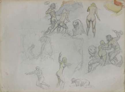 Frazetta, Frank - VAMPIRELLA (1969-88) #5 Cover Prelim | ComicConnect