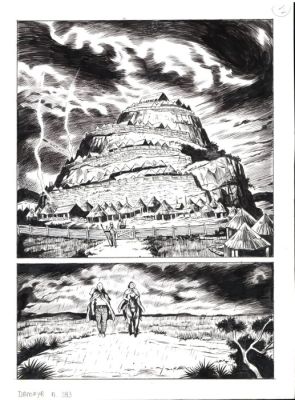 Laurenti, Mauro - 5 Original page - Dampyr #283 - "Il ritorno di Taliesin" - 2023