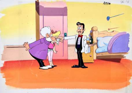 DUPA Cubitus Cellulo sur fond original correspon… | Vermot et Associés