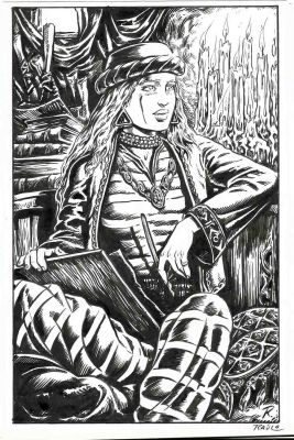 Raúlo Cáceres | Original drawing – Card game – Rol play : Córdoba – Raúlo Cáceres | Origin Of Comics