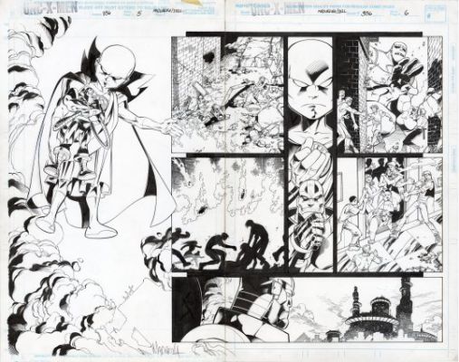 Madureira, Joe - X-MEN (1963-2011) #336 Double Page Spread | Metropolis Comics
