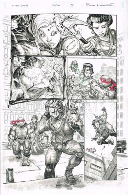 Freddie E. Williams II | TMNT (2024) (Issue 20/300, Pg 15) 11 x 17 | Freddie E. Williams II