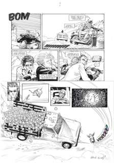 Planche originale 37 de HEDGE FUND Tome 5 - Mort au comptant par Patrick HENAFF