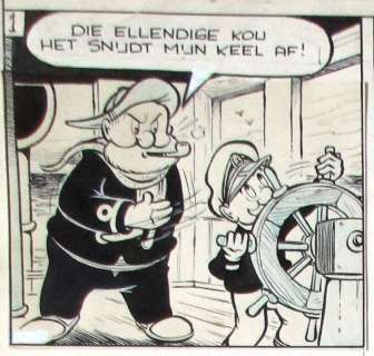 Toonder Studio’s | originele pagina  - Kappie en de Smeltstralers  - (1954) | Catawiki