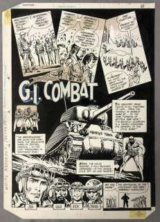 Joe Kubert, GI Combat Sampler Illustration Art | Weiss Auctions