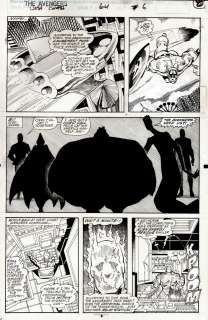 Chris Wozniak, Danny Bulanadi - Avengers West Coast #64 P 8 (Captain America, Human Torch & All 5 Great Lakes Avengers!) 1990