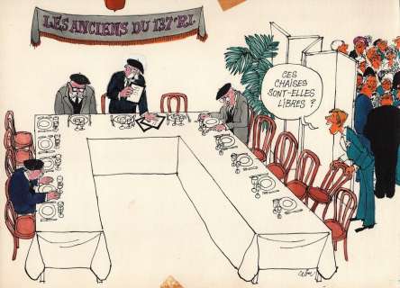 Cabu | Les Anciens du 137e R.I., illustration à l’encre… | Millon