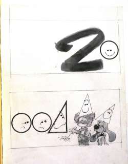 Roba - Dessin - Carte de voux 2000. Dessin original signé par Roba Ã  l’encre de [...] | Arthema Auction