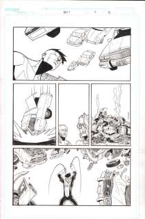 Andy Kuhn, Nate Bellegarde - Brit #7 P.15 - Invincible Busts Through Car Pile - 2008