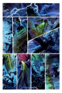 Alex Ross Doug Braithwaite - Justice #5 P 7 (Superman Beaten Up By Solomon Grundy, Bizarro, & Metallo, As Captain Marvel Saves the Day!) Large Art -2006